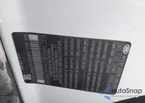 2017 Land Rover Discovery Hse from USA, damaged, VIN SALRRBBVXHA046581